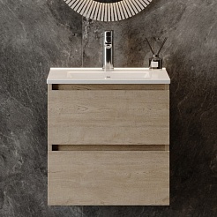 Teymi Тумба под раковину Laina 50 подвесная дуб светлый – фотография-5