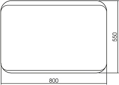 Mixline Зеркало Престиж Алькон 55 – фотография-3