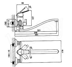 D&K Смеситель "Arbeo Bayern DA1243301" для ванны – фотография-2