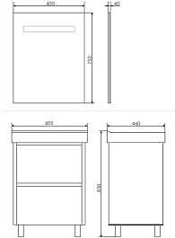 Comforty Тумба с раковиной Дублин 60 белая – фотография-8
