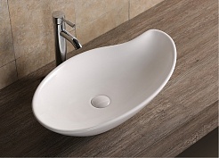 Ceruttispa Раковина накладная 66 CR7265B белая – фотография-2