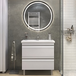 Vigo Тумба с раковиной Holly 800-0-2 белая матовая – фотография-10