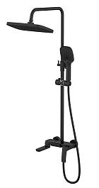 Azario Душевая стойка Conda AZ-K2311B черный матовый – фотография-1