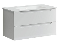 Sancos Тумба с раковиной Norma 2.0 80 белый глянец раковина Element 81 CN7005 – фотография-1