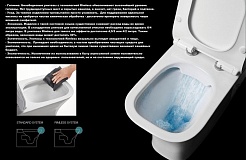 Ceruttispa Унитаз подвесной Tanaro Aria MW CT9236 белый матовый – фотография-6