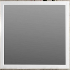 Opadiris Зеркало Омега 85 белое матовое – фотография-1