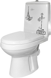 Оскольская керамика Унитаз-компакт Лея велосипед с микролифтом – фотография-2