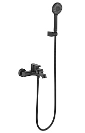 Aquatek Душевая система Оберон AQ1249MB матовый черный – фотография-1