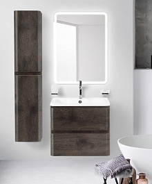 BelBagno Тумба с раковиной Albano 70 подвесная Rovere Nature Grigio – фотография-8
