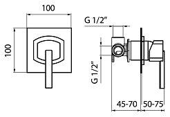 Webert Смеситель для душа  Azeta AZ880101015 – фотография-2