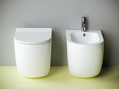 Ceramicanova Напольный приставной унитаз Metropol Rimless CN4004 белый – фотография-4