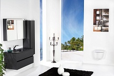 Boheme Пенал Vallessi 120*35*28,5cm Антрацит матовый