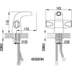 Iddis Смеситель Elansa ELASB00I04 для биде – фотография-2