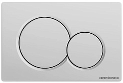 Ceramicanova Кнопка смыва Balance Circle CN12-003W белый глянцевый – фотография-1