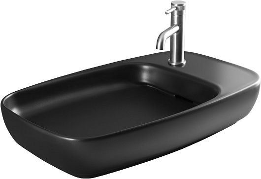 Allen Brau Мебельная накладная раковина Liberty 70 4.32012.31 чёрный матовый – фото-1