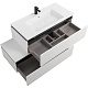 Cezares Тумба с раковиной Slider 100 с 2 ящиками белая – картинка-37