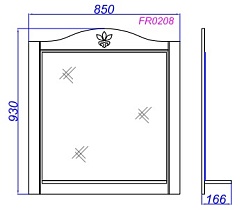 Aqwella Зеркало для ванной Франческа 85 – фотография-2
