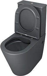 Grossman Унитаз компакт Color GR-4480GMS темно-серый матовый – фотография-3