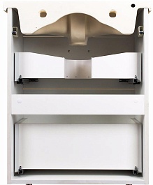 Style Line Тумба с раковиной Лотос 60 Люкс белая PLUS подвесная – фотография-2