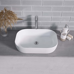 Grossman Раковина накладная 61 GR-3049 белая – фотография-4