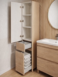 Vivon Пенал Atwood 35 L с корзиной дерево левосторонний – фотография-3