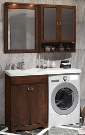 Opadiris Мебель для ванной Клио 120 L орех антикварный	 – фотография-1