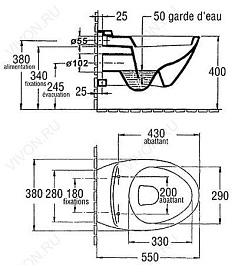 Jacob Delafon Унитаз подвесной Presquile E4440 – фотография-3