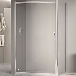 RGW Душевой уголок Passage PA-76 (PA-016 + Z-050-2) 160x120 профиль хром стекло прозрачное – фотография-1