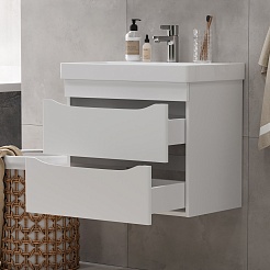 Volna Тумба под раковину Lake 60.2Y подвесная белая – фотография-4