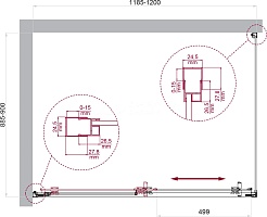 BelBagno Душевой уголок Luce 120/90 LUCE-AH-1-120/90-C-Cr профиль хром стекло прозрачное – фотография-6
