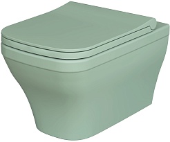 Ambassador Сиденье для унитаза Benefit тонкое мятное матовое – фотография-2