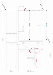 Misty Мебель для ванной Франко 105 – фотография-6