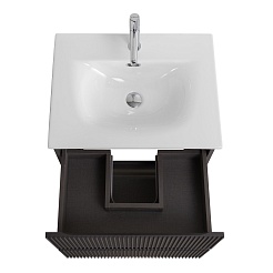 BelBagno Тумба с раковиной Uno 60 подвесная Темно-Серый матовый с раковиной BB-8099-60 – фотография-11