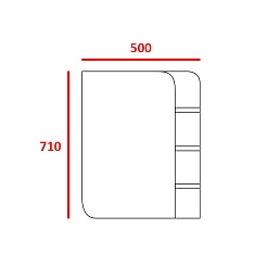 Merkana Мебель для ванной комнаты Ладья 50 L – фотография-4