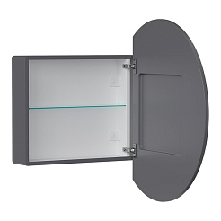 Equil Зеркальный шкаф Smile D80 графит софт – фотография-3