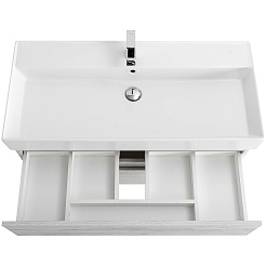 BelBagno Тумба с раковиной Molveno-46 80 подвесная legno bianco – фотография-5