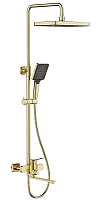 Frap Душевая стойка H61 F2461-3 золотой сатин