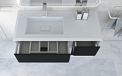 Cezares Тумба с раковиной Bellagio 106 L grafite раковина 50213 – фотография-2