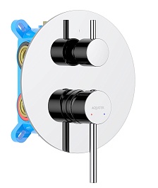 Aquatek Смеситель для душа и ванны Европа AQ1347CR хром – фотография-1