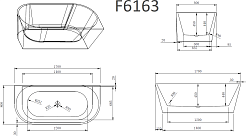 Frank Акриловая ванна 170x80 F6163 white – фотография-8