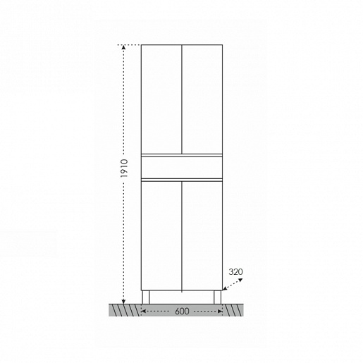 СанТа Пенал Марс 60 напольный – фотография-2