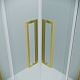 Grossman  Душевой уголок Cosmo 80x80x195 профиль золото сатин стекло прозрачное – фотография-19