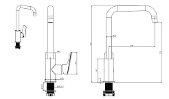 Aquatek Смеситель для кухни Вега AQ1081MB матовый черный – фотография-4