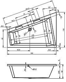 Riho Акриловая ванна DOPPIO 180 R – фотография-3