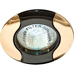 Feron Встраиваемый светильник 020Т-MR16 черный-золото – фотография-1