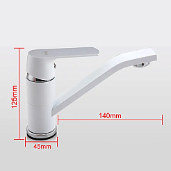 Frap Смеситель для кухни H31 F4531 белый/хром – фотография-3