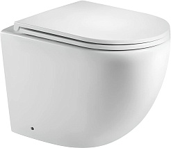 Vivon Унитаз приставной Olkott PRWH01 безободковый с быстросъёмным сиденьем микролифт – фотография-7