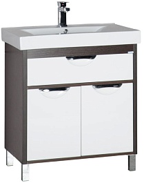 Aquanet Тумба под раковину Гретта 75 венге – фотография-1