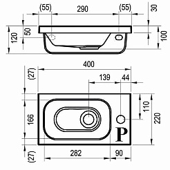 Ravak Тумба с раковиной Chrome 40 R белая – фотография-6