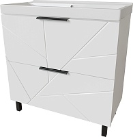 Mixline Тумба с раковиной Гранд 80 белая